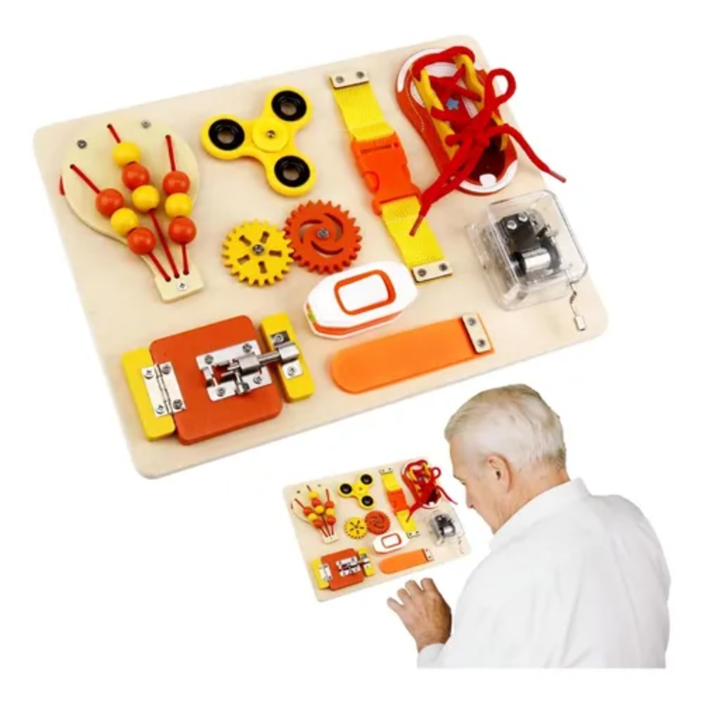 Kids Education Toys - 몬테소리 나무 재질의 비지보드 장난감, 유아