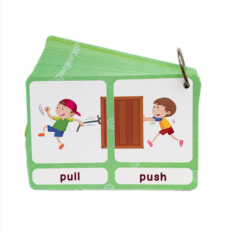 100가지 반대되는 단어 플래시 카드 영어 어휘 카드  - Kids Education Toys 리뷰 및 가격