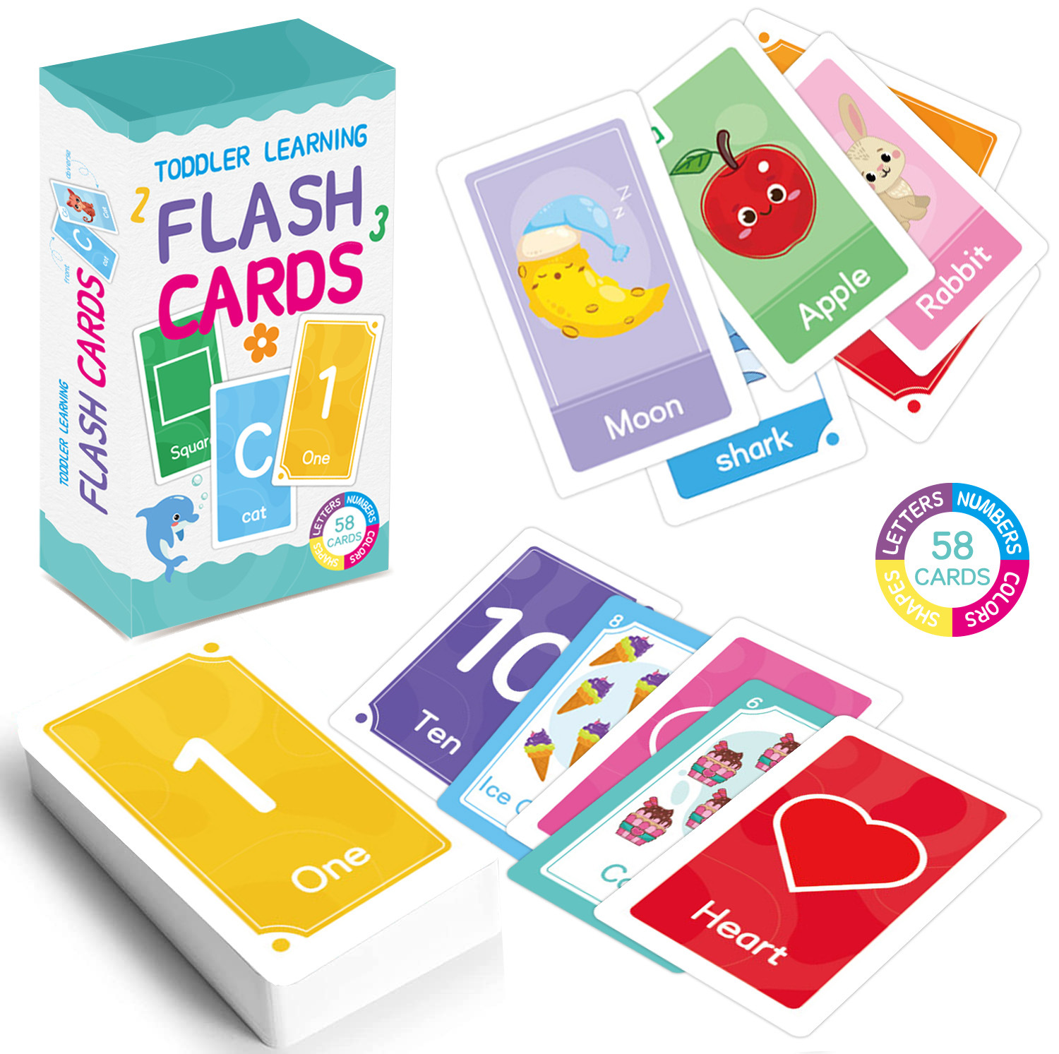 58 Pcs ABC 알파벳 플래시 카드 몬테소리 조기  - Kids Early Education 리뷰 및 가격