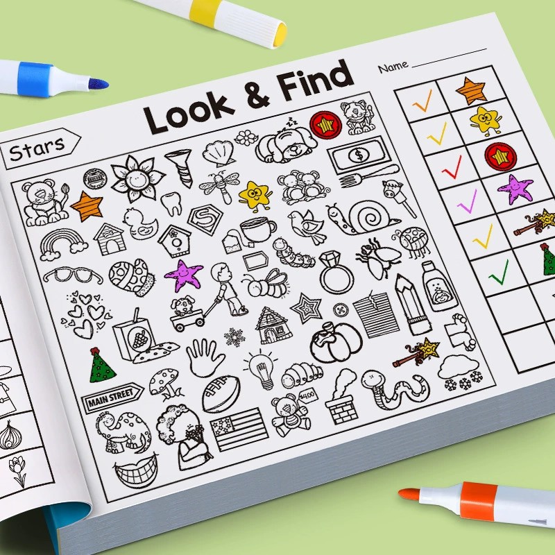 유아를 위한 찾기 및 색칠하기 책 32페이지 조기 교육 - Kids Early Education 리뷰 및 가격