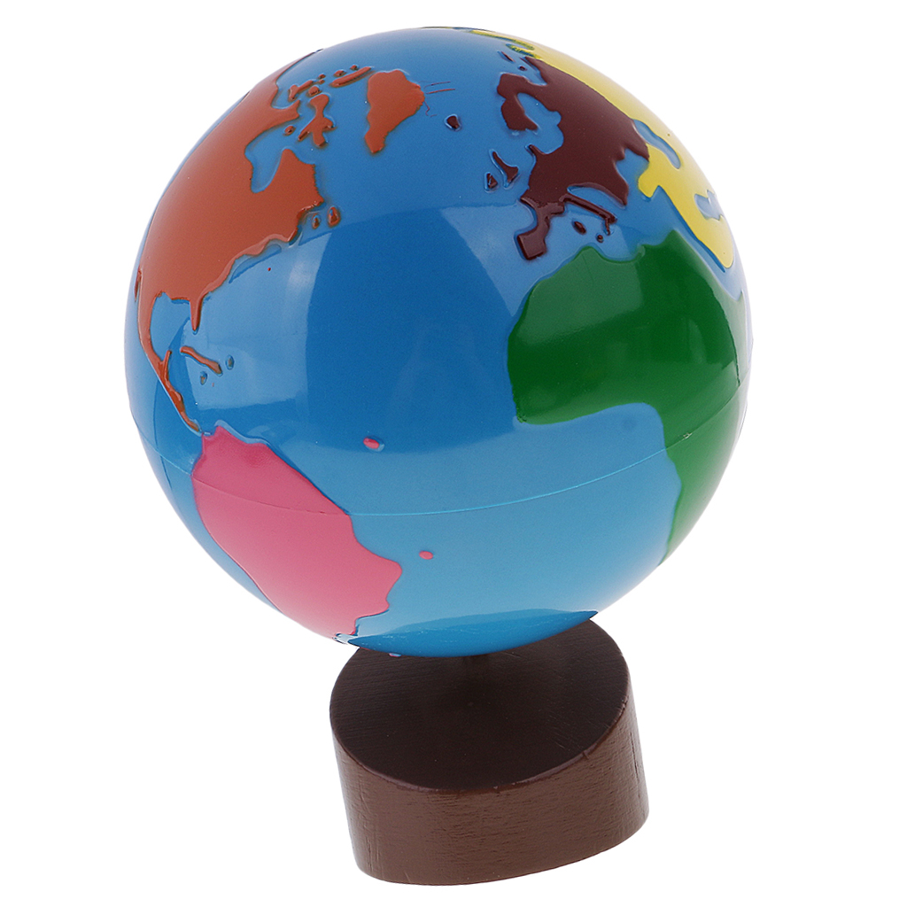 대륙 지구본, 몬테소리 교육 자료, 받침대 포함, 가족 - Educational Globe For Kids 리뷰 및 가격