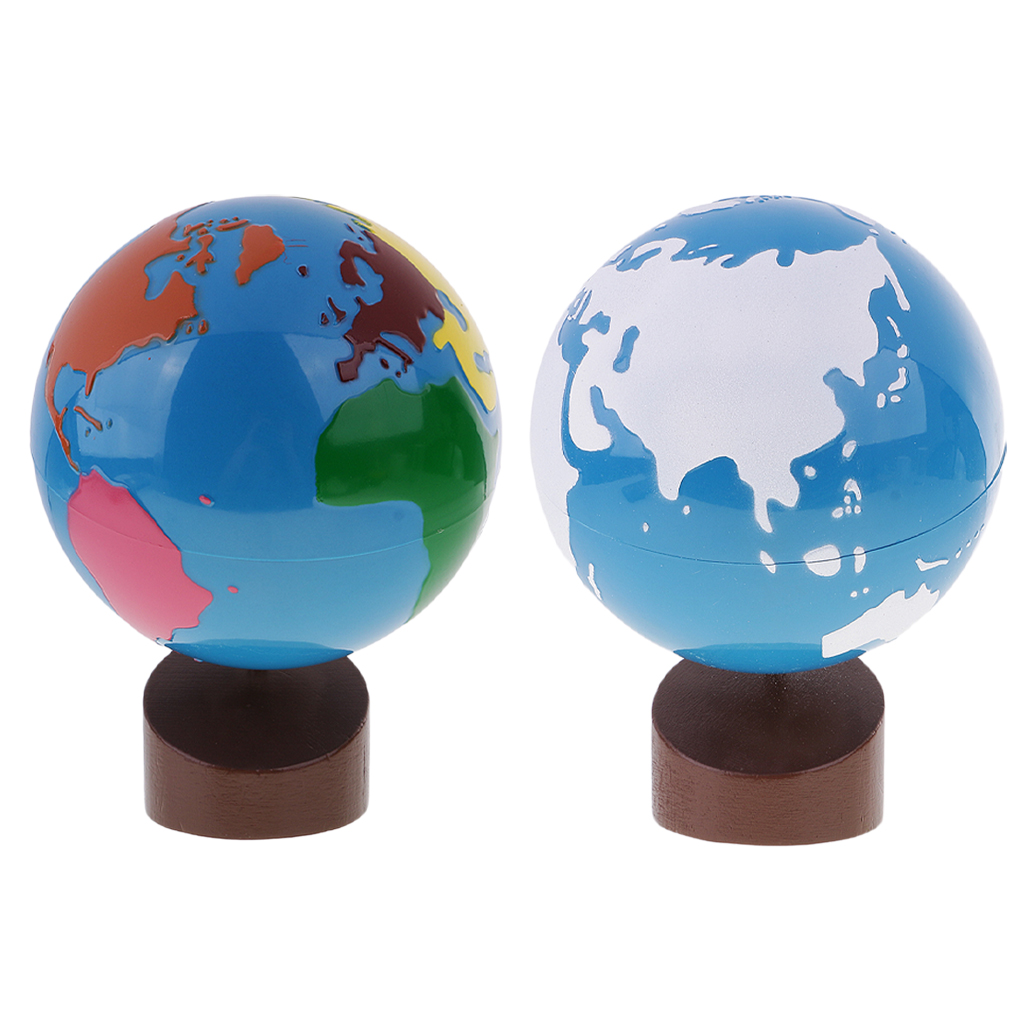 대륙 지구본, 몬테소리 교육 자료, 받침대 포함, 가족 - Educational Globe For Kids 리뷰 및 가격