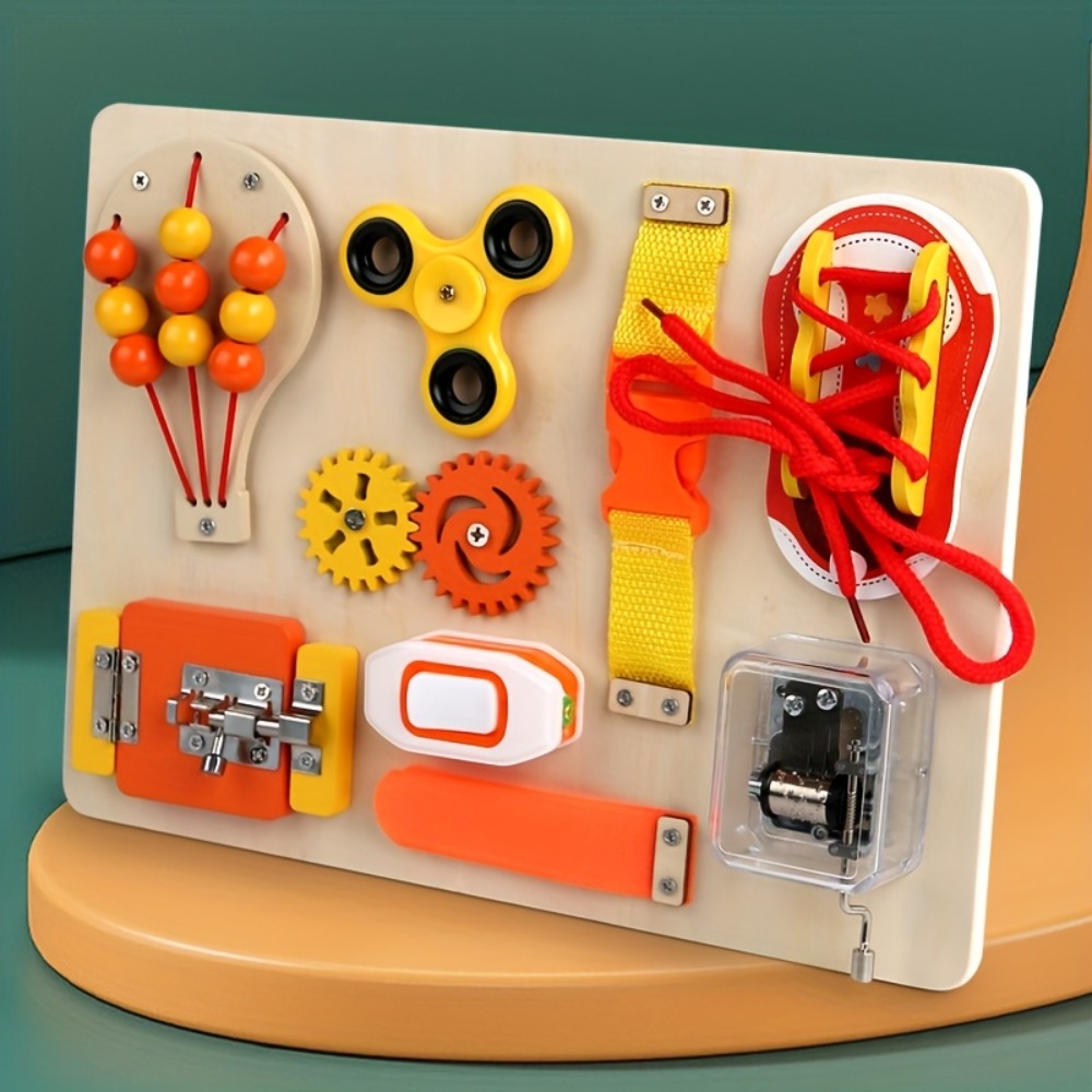 몬테소리 나무 재질의 비지보드 장난감, 유아 감각 교육 - Kids Education Toys 리뷰 및 가격