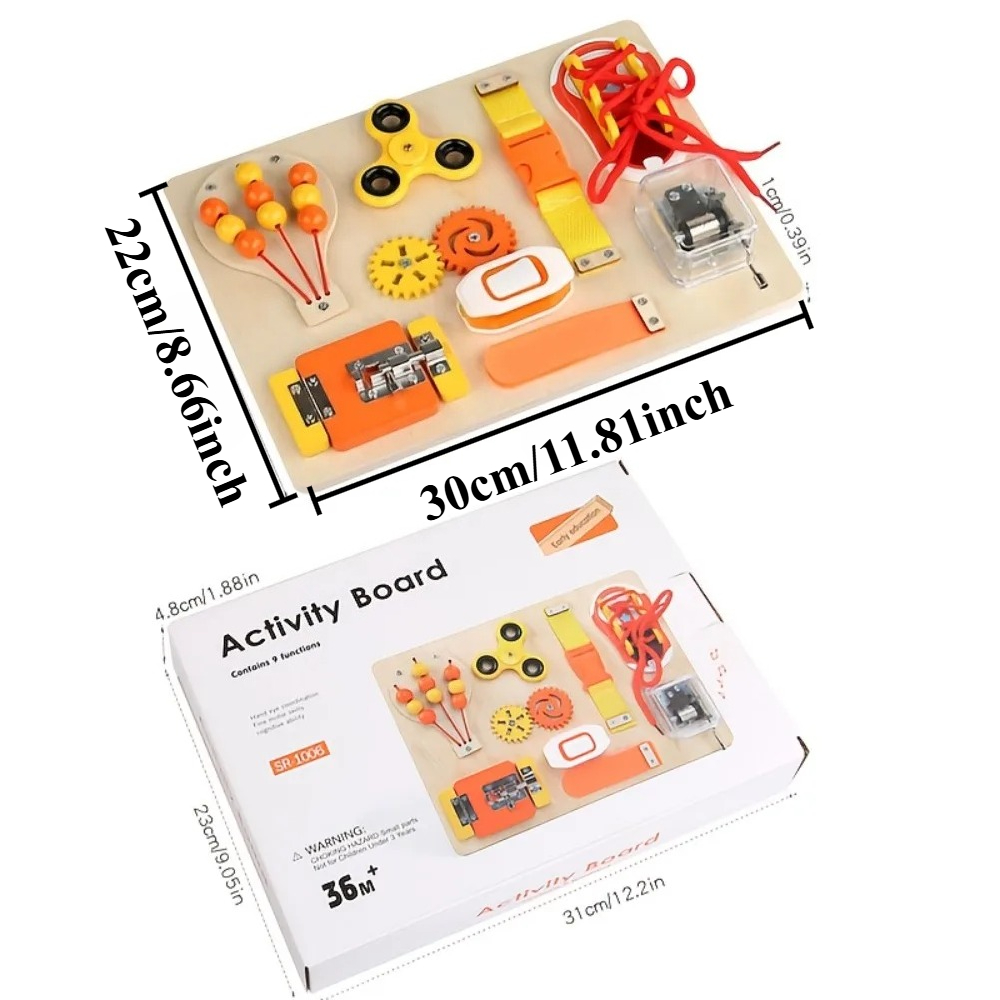 몬테소리 나무 재질의 비지보드 장난감, 유아 감각 교육 - Kids Education Toys 리뷰 및 가격